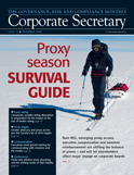 Corporate Secretary December 2009 cover